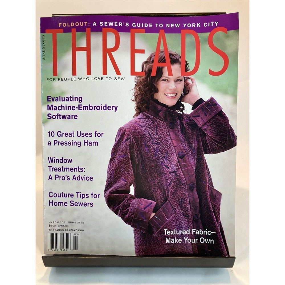 Taunton's Threads Magazine March 2001 #93 See Pics for Articles
